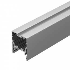 Профиль KLUS-POWER-W50-2000 ANOD 030303, Под заказ от 20 м. Алюминиевый анодированный профиль для светодиодных лент и линеек. С отсеком для блока питания (размер отсека 32х37 мм). Съемная площадка для ленты позволяет легко проводить монтаж/демонтаж.