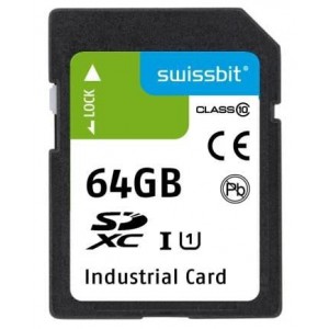 SFSD064GL3BM1TO-I-HG-2B1-STD, Карты памяти Industrial SD Card, S-45, 64 GB, MLC Flash, -40 C to +85 C
