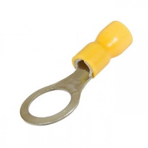 Наконечник кабельный кольцевой изолированный НКИ 6.0-10 серия ПРОФИ, Наконечник кабельный кольцевой изолированный с ПВХ манжетой, сечение 2.5-6мм2 под М10