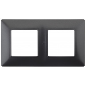 14-5002-05 Рамка на 2 поста, Elegance, антрацит (10/100/3000) Б0034391