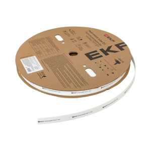 Термоусаживаемая трубка ТУТ нг 16/8 белая рулон PROxima tut-16-w