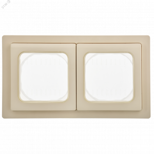 FLITE Рамка 2-местная IP55 Рпро-2-55-ФлСл сливочный IEK FI-M20-32-55-K86