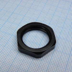 DLM-PG11P (black), Гайка для крепления кабель ввода на панель
