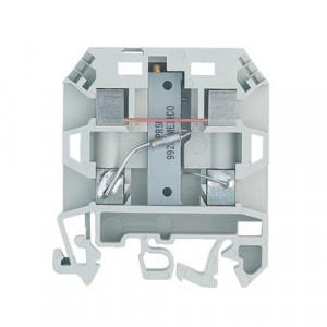 Клемма с потенциометром 9785U/50 KOHM, Клемма со встроенным потенциометром, тип фиксации провода: винтовой, номинальное сечение: 2,5 мм кв., ширина: 12 мм, цвет: серый, тип монтажа: DIN35