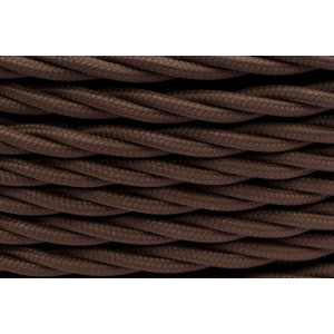 Провод ретро 3х1.5 матов. корич. (уп.50м) B1-434-72-50