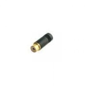 NYS372P-BG, Соединители RCA  RCA CBLE JACK REAN BLK/GLD CBL OD 6MM