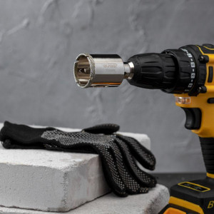 Коронка алмазная 35 мм по керамограниту с центровочным сверлом KR-92-0011