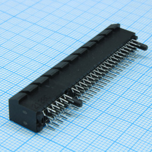 877159206, Разъем карты PCI Express 98 контактов шаг 1мм монтаж в отверстие лоток