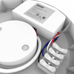 Светильник светодиодный Elementary 18Вт 4000К IP54 1620лм d205х65мм ДБП круг настенно-потолочный с БАП 126411218A