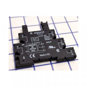 Колодка для реле 80.063.4023.1, Колодка для реле, с 1 переключающим контактом, рабочее напряжение: 48/60 V AC / DC, с винтовой фиксацией провода, серия flare