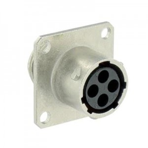 UT00104SH, Стандартный цилиндрический соединитель 4P Sckt Receptacle Wall Mount Size 10