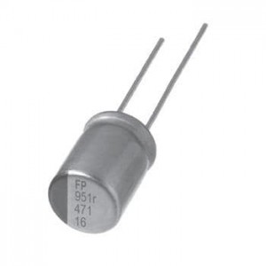 RNE1C471MDN1KX, Алюминиевые конденсаторы с органическим полимером 470uF 16V 20% High Capacitance