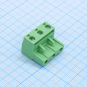 2EGTK-7.5-03P-14-100, Разъемный клеммный блок, 3 контакта. Серия 2EDGK-7.5