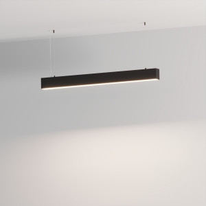 Профиль ARH-LINE-6085-3000 BLACK 036138, Алюминиевый подвесной профиль для светодиодных лент и линеек, с отсеком для блока питания (размер отсека 46х44 мм). Цвет - чёрный RAL9005 (порошковая окраска). Габаритные размеры (L?W?H): 3000x60x85 мм. Ширина площадки для ленты 24 мм. Экраны, заглушки и