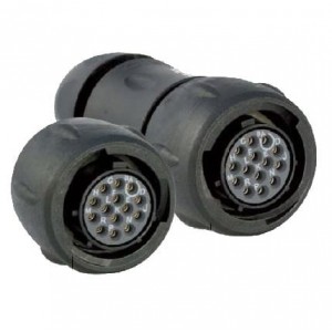 UTS6JC12E14P, Стандартный цилиндрический соединитель 14P Strt Pin Plug Backshell Size 12E