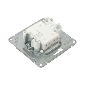 Механизм выключателя, двухклавишный, кнопочный, шампань Эпика EKF UP1-SWC-23