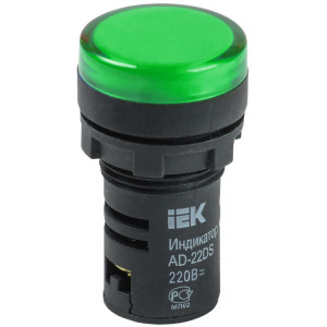 Лампа AD22DS(LED)матрица d22мм зеленый 110В AC/DC BLS10-ADDS-110-K06