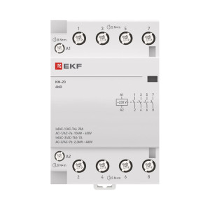 Контактор модульный КМ 20А 4NО (3 мод.) km-3-20-40