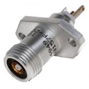 BJ3157F-2C, РЧ соединители / Коаксиальные соединители TTM BLKD JK THRD Flange MNT 2 Hole