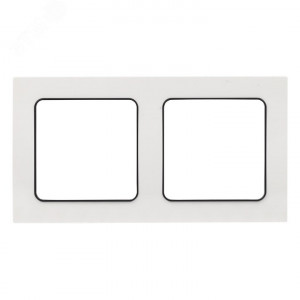 Рамка 2-м Стокгольм бел. с линией цвета черн. PROxima EXM-G-305-10