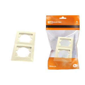 Рамка 2-х постовая вертикальная сл. кость "Лама" SQ1815-0133