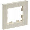 BRITE Рамка 1-мест. РУ-1-Бр беж. рифленый BR-M12-51-K10