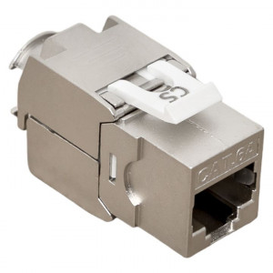 Модуль Keystone TERACOM CS Cat.6A экранированный STP 110 IDC 180 градусов самозажимной (Toolless) TRCS-KSTN-T180D-6ASTP