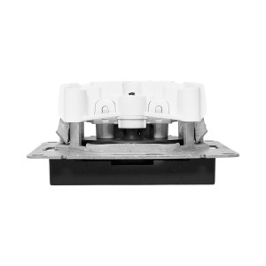 Механизм розетки, 16А, без заземления, без шторок, ч-рный Эпика EKF UP1-SOB-100