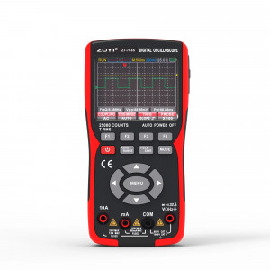 ZT-703S, Портативный двухканальный осциллограф 50 МГц, генератор и мультиметр с методом измерения True RMS