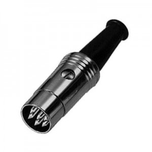 12BL6MX, DIN Connectors MALE 6 PIN METAL DIN