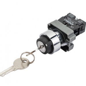 ПЕРЕКЛЮЧАТЕЛЬ XB2-BG21 ЧЕРНЫЙ 2 ПОЛОЖЕНИ, ПЕРЕКЛЮЧАТЕЛЬ XB2-BG21 ЧЕРНЫЙ 2 ПОЛОЖЕНИЯ С КЛЮЧОМ 1НО (ANDE