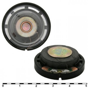 FR-0002 8OHM 0.25W, Динамик 8 Ом, 0,25Вт, d=40мм