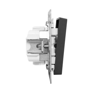 Механизм выключателя, одноклавишный, ч-рный Эпика EKF UP1-SWB-10