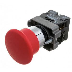 КНОПКА XB2-BС45 "ГРИБОК" БЕЗ ПОДСВЕТКИ К, КНОПКА XB2-BС45 "ГРИБОК" БЕЗ ПОДСВЕТКИ КРАСНЫЙ 1НЗ+1НО (ANDE