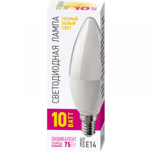 Лампа светодиодная 82 914 OLL-C37-10-230-2.7K-E14-PROMO 10Вт 82914