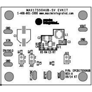 MAX17550AUBEVKIT#, Средства разработки интегральных схем (ИС) управления питанием EVKIT FOR 25mA, 60V, Low Iq Synhcronous Buck Regulator