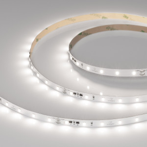 Лента IC-A60-8mm 24V Day5000 (4.8 W/m, IP20, 2835, 10m) 037955, Светодиодная лента IC-A60, открытая IP20. Светодиоды 2835, 60 шт/м (600 шт на 10 м), белая плата, ширина 8 мм, скотч 3M. Цвет ДНЕВНОЙ 5000 K, цветопередача CRI>80, угол 120°. Питание 24 В, мощность 4.8 Вт/м (48 Вт на 10 м). Размеры 10000x8x1.3 мм. Мин. от