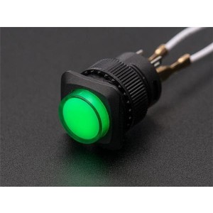 1443, Принадлежности Adafruit  Illuminated Green On/Off Pushbutton