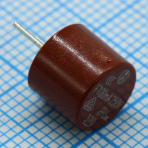 37001000410, Предохранитель сверхминиатюрный быстродействующий 0.1A 250В радиальный 8.5х8мм россыпь