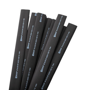 Термоусаживаемая трубка ТУТ нг 16/8 черная в отрезках по 1м PROxima tut-16-b-1m