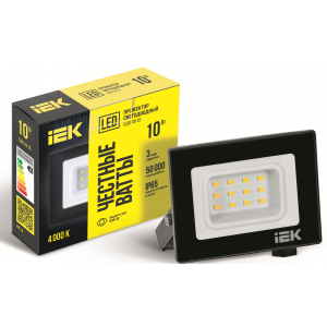 Прожектор светодиодный СДО 06-10 4000К IP65 черн. LPDO601-10-40-K02