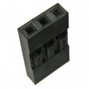 BLS-3+TERMINAL, Разъем 1х3 гнездо на кабель, шаг 2.54мм, с контактами