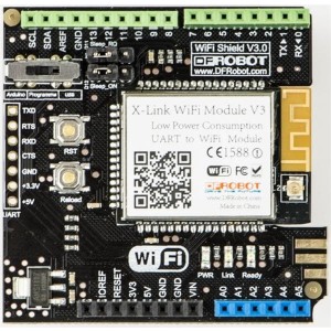 TEL0078, Средства разработки Wi-Fi (802.11) WiFi Shield V3 PCB Antenna