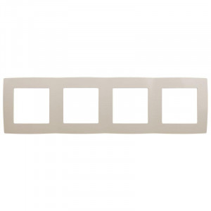 12-5004-02 Рамка на 4 поста, 2, слоновая кость (10/100/2000) Б0014772