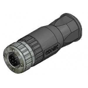 43-00092, Цилиндрические метрические разъемы 4P M12X1 SOCKET FIELD-ATTACH AXIAL