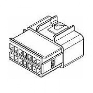 15332174, Автомобильные разъемы 14P M BLK CONN ASSY GT 150 SERIES 15AMPS