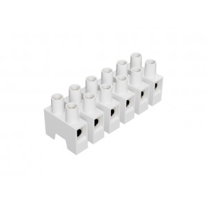 Клеммная колодка 6EH/6, Клеммные колодки, Тип 6 EH, 6 полюсов, делимые, без защиты провода, номинальное сечение провода: 4 мм кв., номинальные характеристики: 400 V; 24 A; серия Appliance