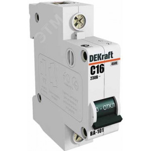 Выключатель автоматический модульный 1п C 2А 4.5кА ВА-101 DEKraft 11050DEK