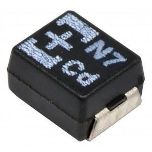 20TDC22MYFB, Конденсатор танталовый полимерный 22мкФ 20В B2 корпус ±20% (3.5 X 2.8 X 1.9мм) для поверхностного монтажа 0.09Ом 105°C лента на катушке