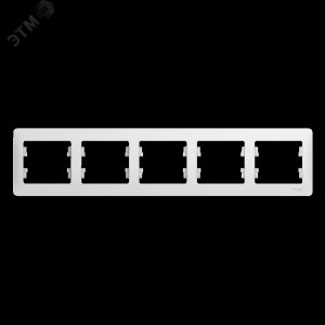 Рамка 5-м Glossa горизонт. бел. SE GSL000105